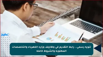 تنويه رسمي.. رابط التقديم في وظائف وزارة الكهرباء والتخصصات المطلوبة والشروط كاملة